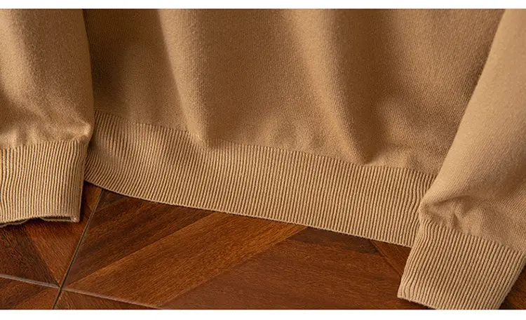 Men's Solid Color Round Neck Sweater Plus Size — feature 25
