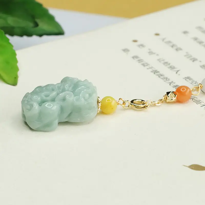 Aiyu Jadeite Pixiu Necklace for Women - Image 5