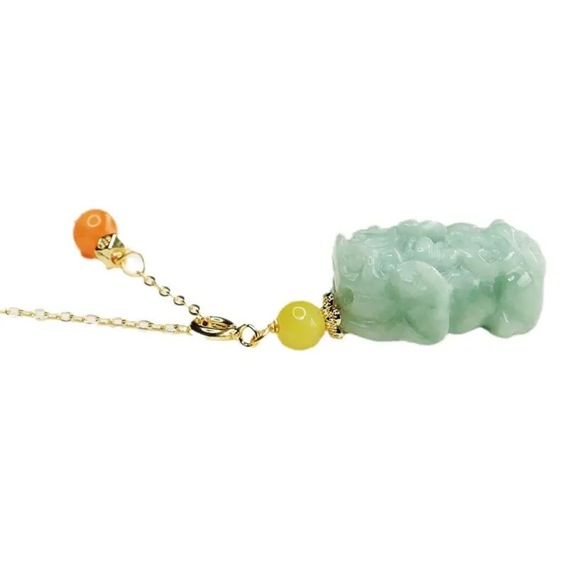 Aiyu Jadeite Pixiu Necklace for Women - Image 6