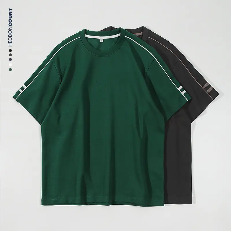 Dengjue Men Green Patchwork Short Sleeve T-Shirt 2026 - Image 10