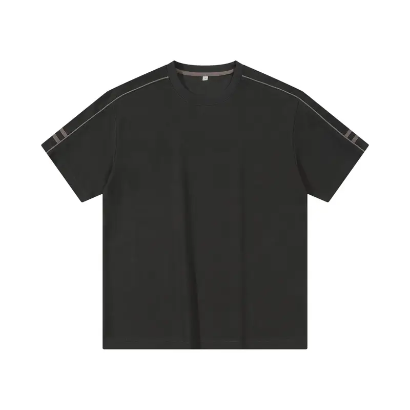 Dengjue Men Green Patchwork Short Sleeve T-Shirt 2026 - Image 4