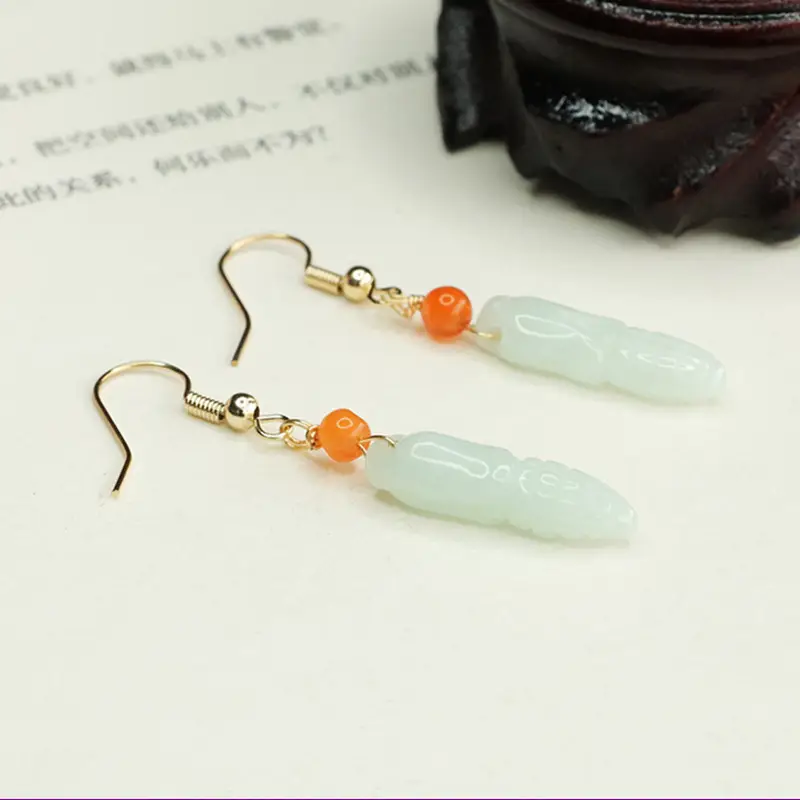 Jade Drop Earrings for Women Wholesale - Image 4