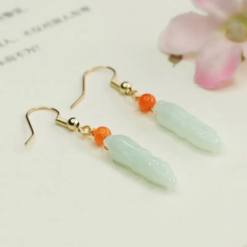 Jade Drop Earrings for Women Wholesale - Image 5
