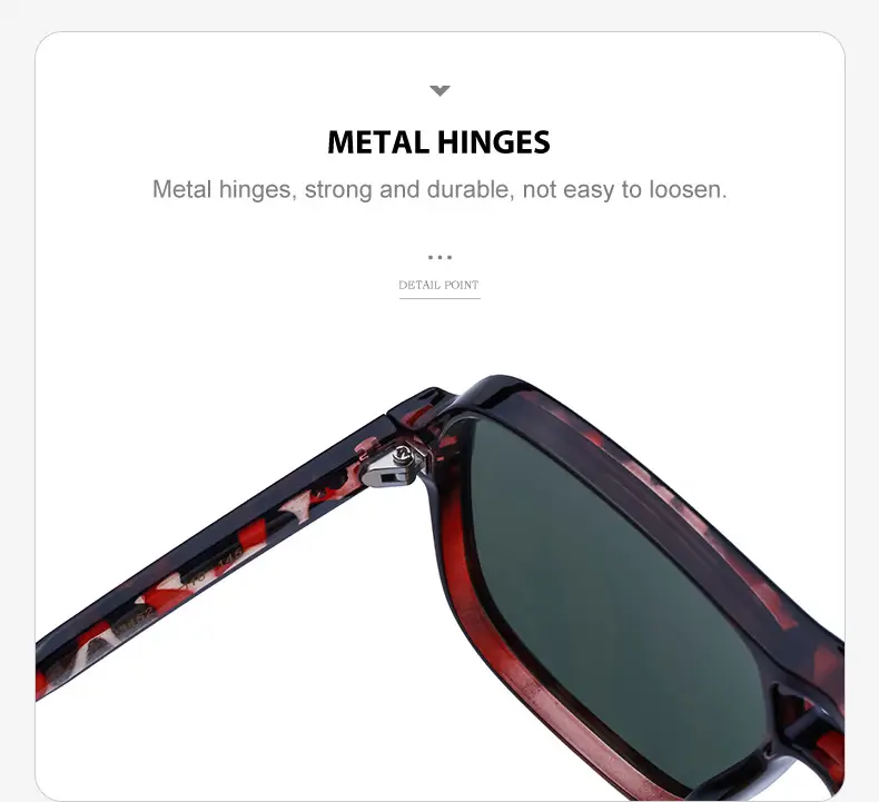 Men's White Retro Double-Beam Driving Sunglasses Large Frame — feature 24