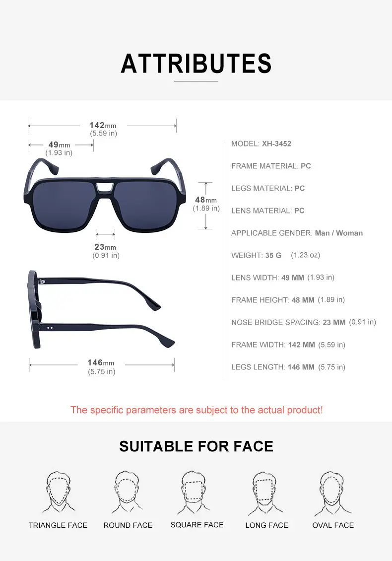 Men's White Retro Double-Beam Driving Sunglasses Large Frame — feature 27