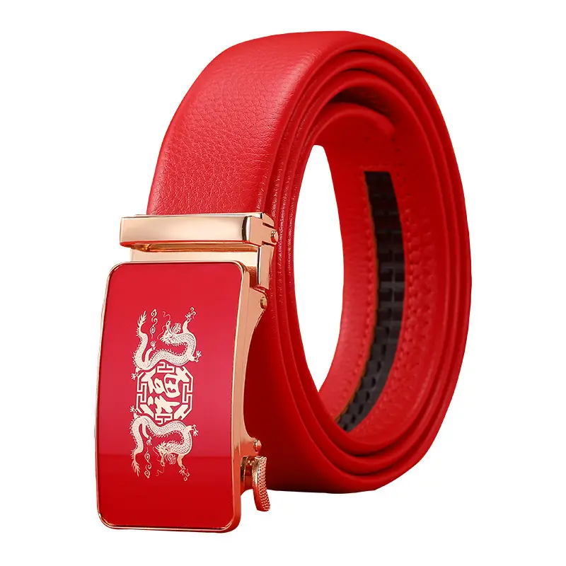 Men's Red Snake Belt 2025 Wedding Gift