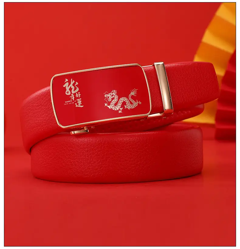 Men's Red Snake Belt 2025 Wedding Gift — feature 13