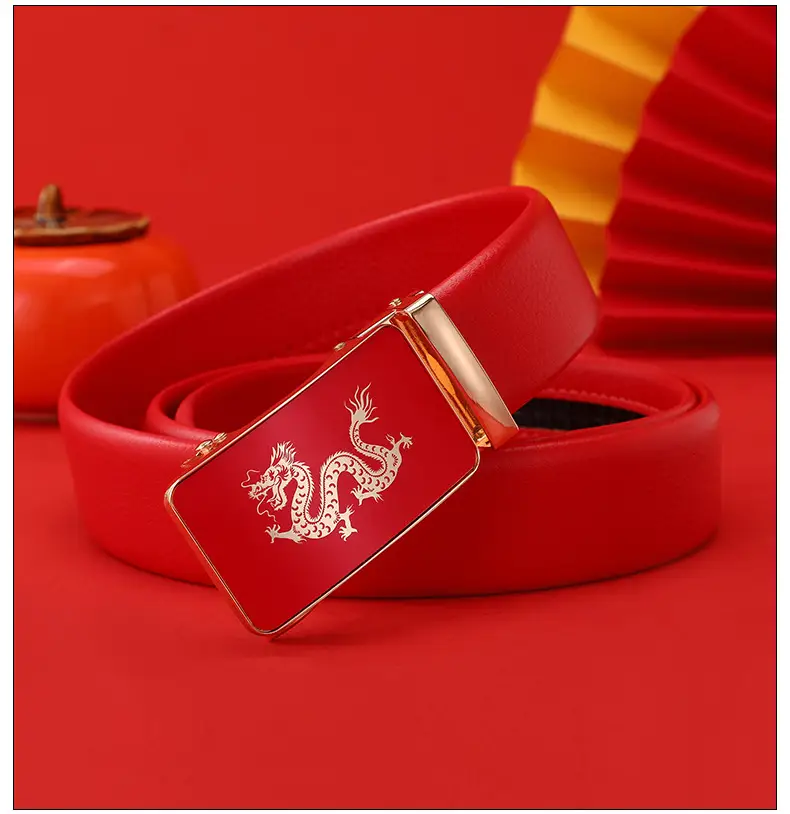 Men's Red Snake Belt 2025 Wedding Gift — feature 14