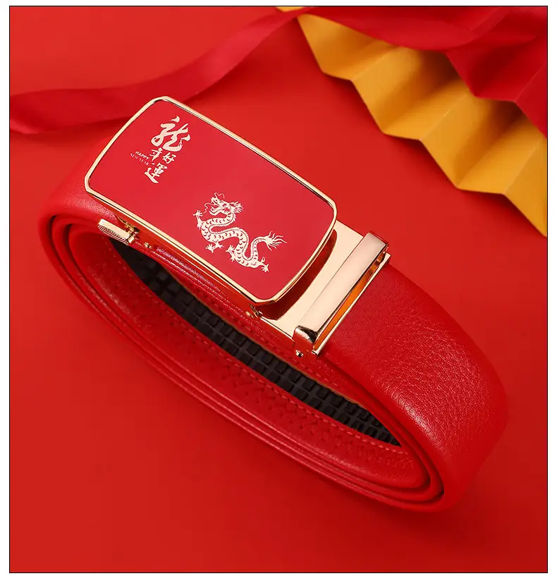 Men's Red Snake Belt 2025 Wedding Gift — feature 15