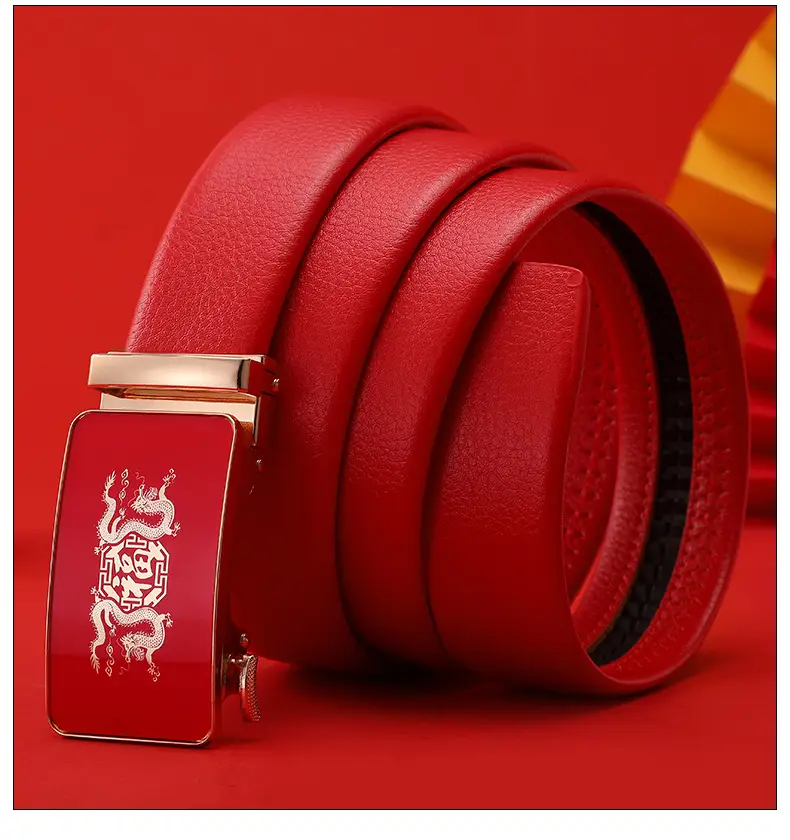 Men's Red Snake Belt 2025 Wedding Gift — feature 16