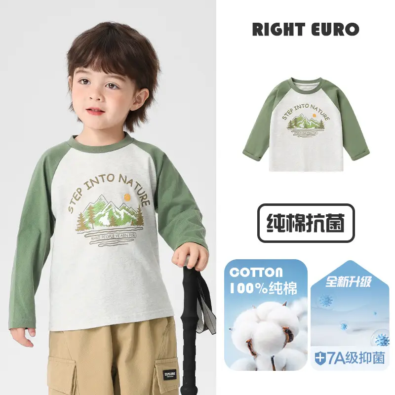 European Style Boys Long Sleeve T-Shirt Spring Kids Wear - Image 27