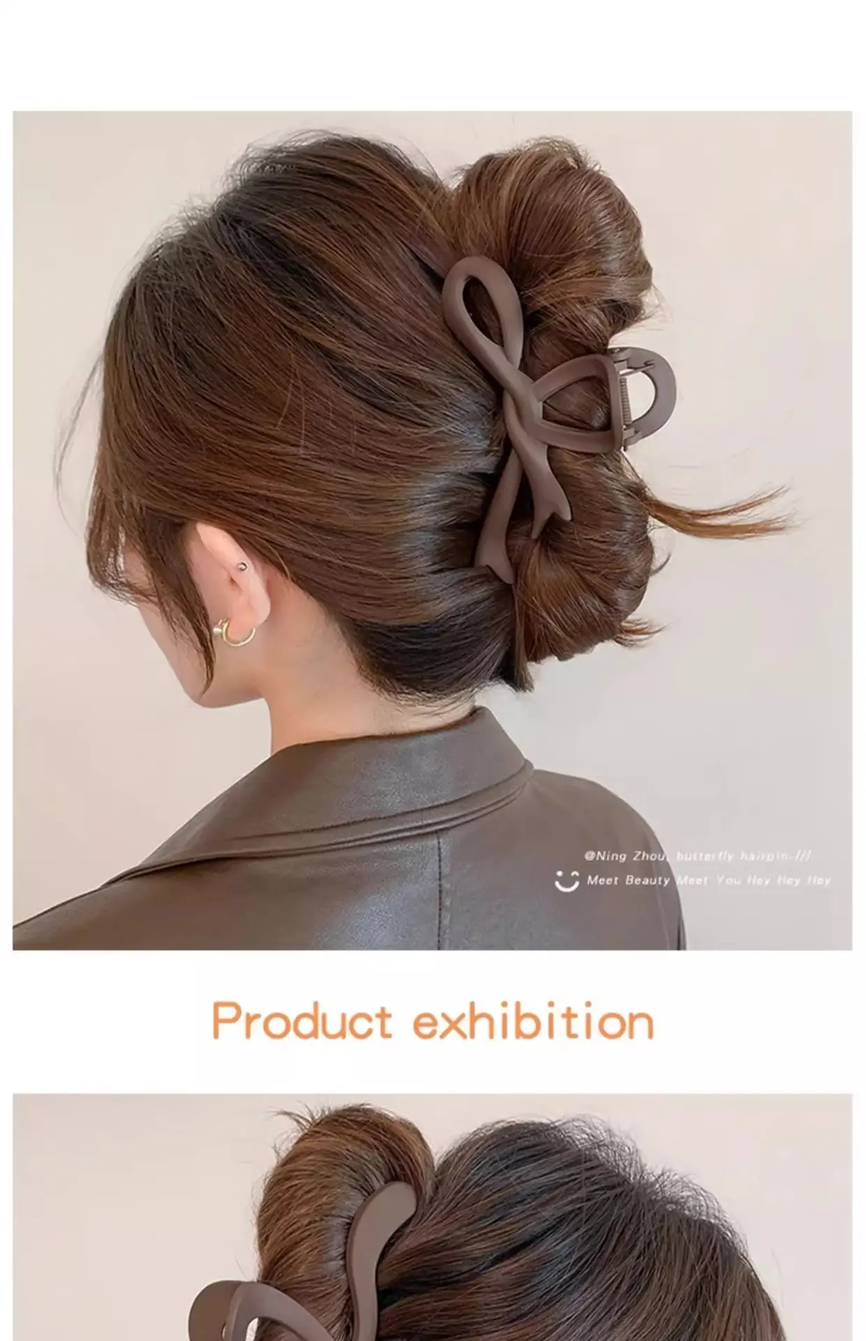 High-Grade Brown Large Hairpin Women's 2024 New — feature 25