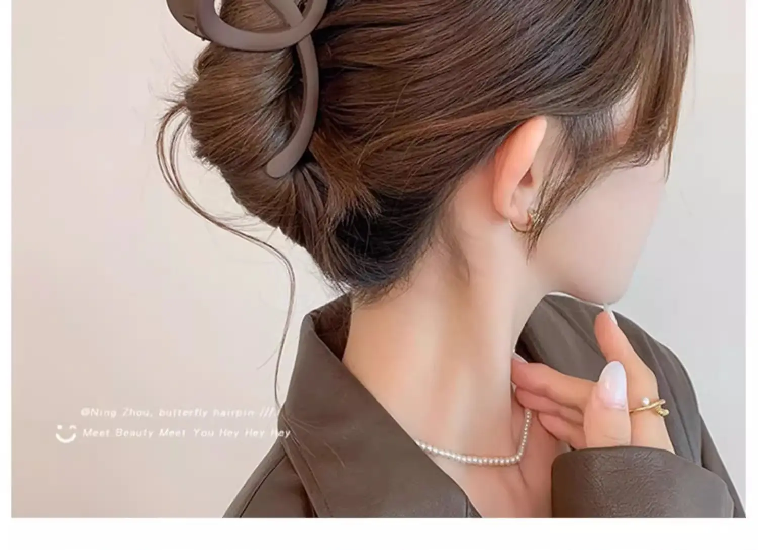 High-Grade Brown Large Hairpin Women's 2024 New — feature 26