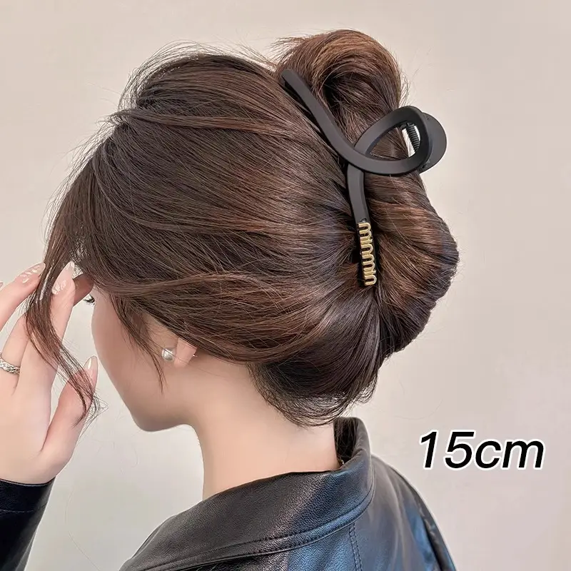 High-Grade Brown Large Hairpin Women's 2024 New