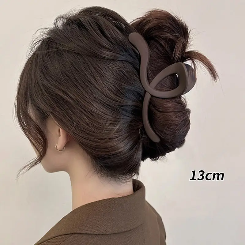 High-Grade Brown Large Hairpin Women's 2024 New