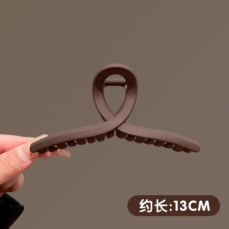 High-Grade Brown Large Hairpin Women's 2024 New