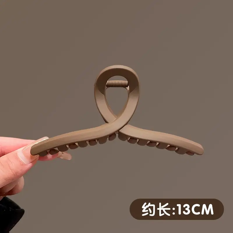 High-Grade Brown Large Hairpin Women's 2024 New