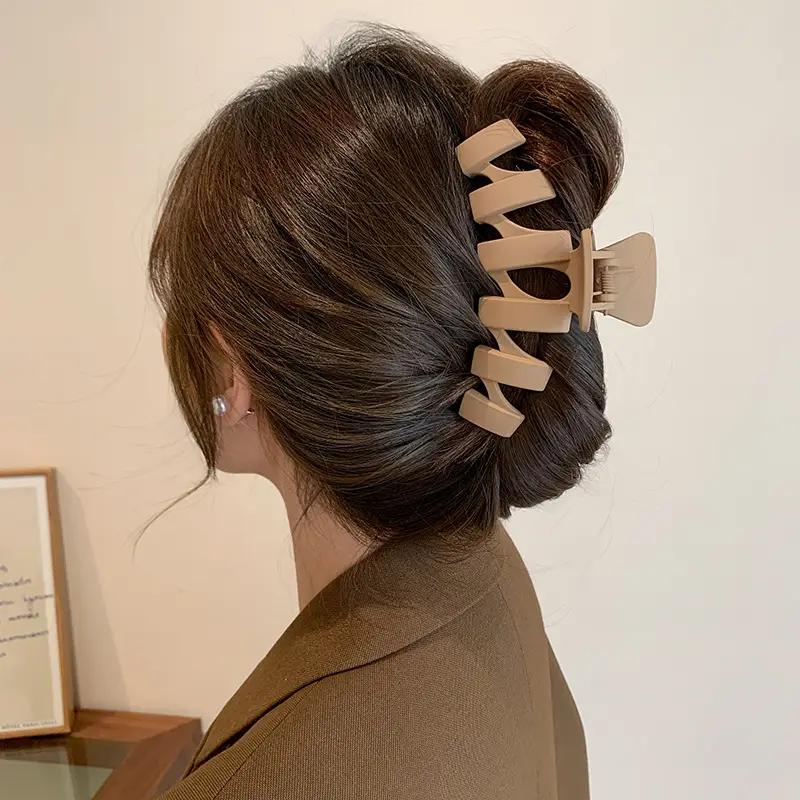 High-Grade Brown Large Hairpin Women's 2024 New