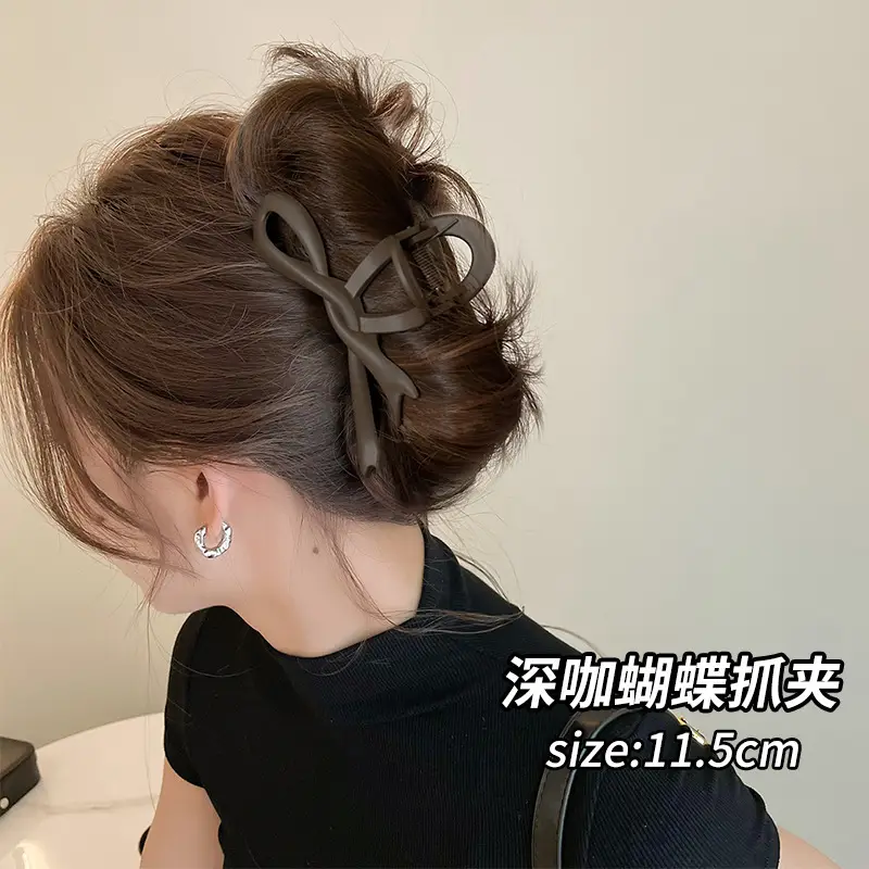 High-Grade Brown Large Hairpin Women's 2024 New