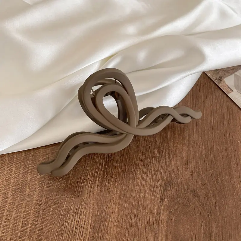 High-Grade Brown Large Hairpin Women's 2024 New