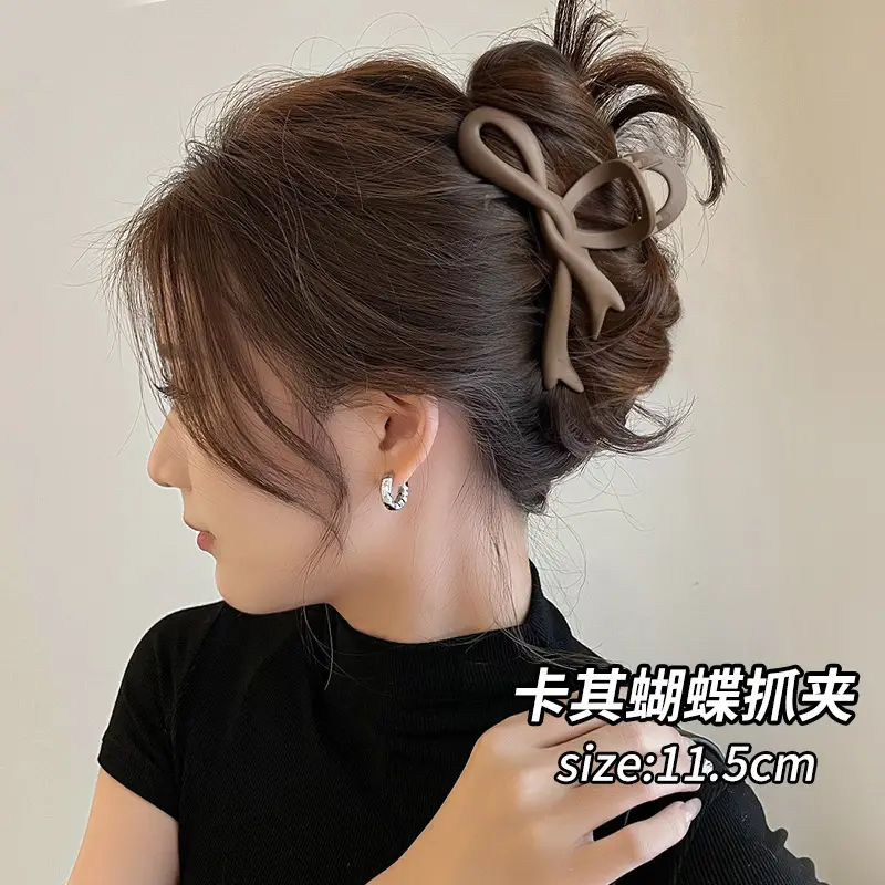 High-Grade Brown Large Hairpin Women's 2024 New