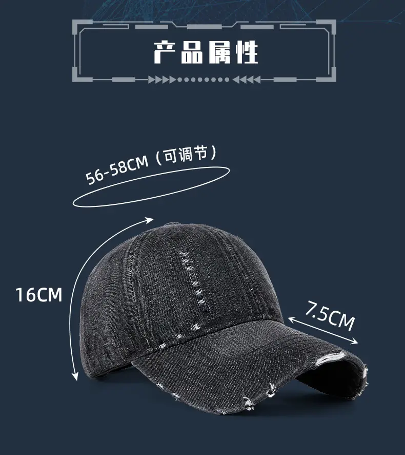 Old Hole Baseball Cap New 2025 Soft Peaked Cap — feature 20