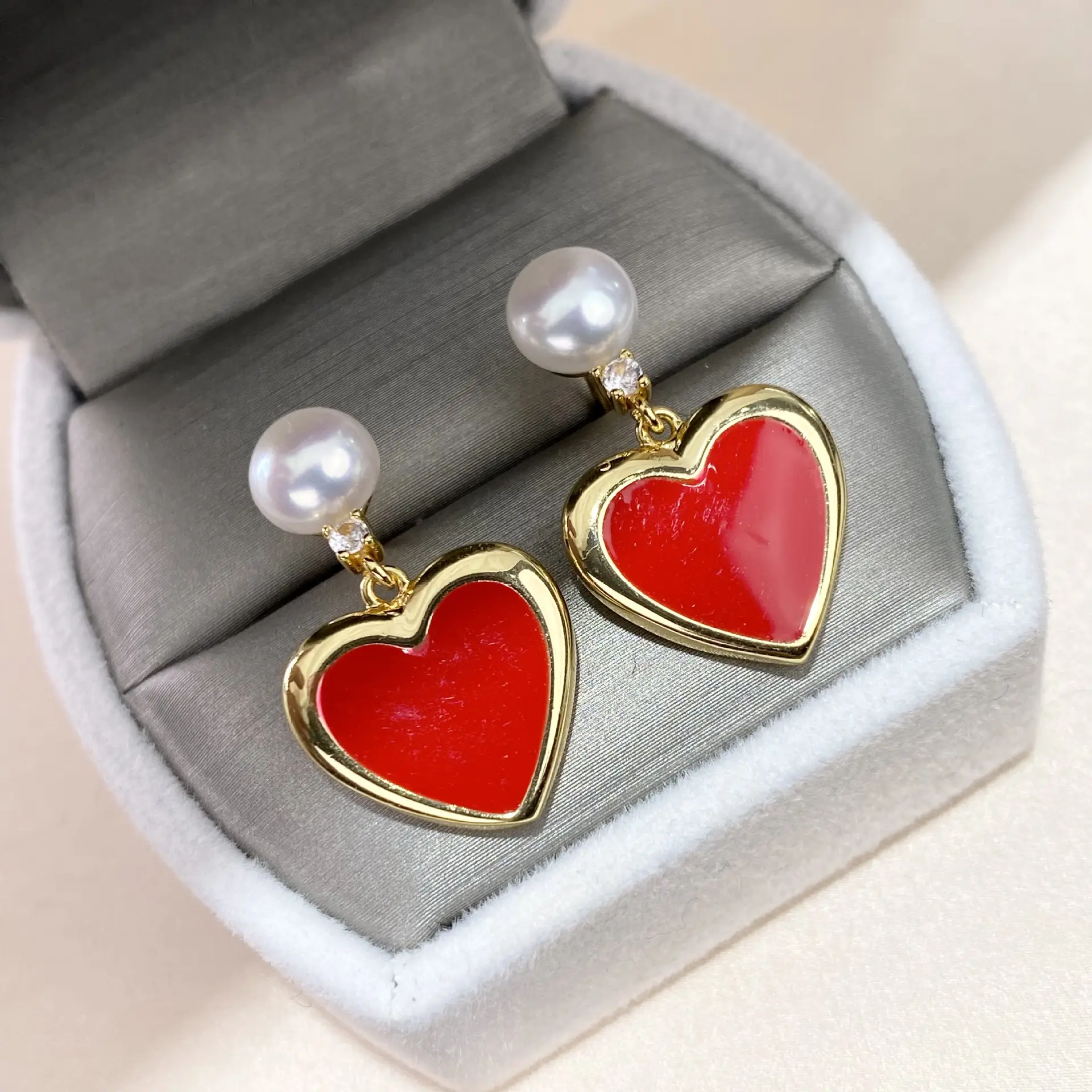 Natural Pearl Chinese Style Earrings Gold Plated — feature 3