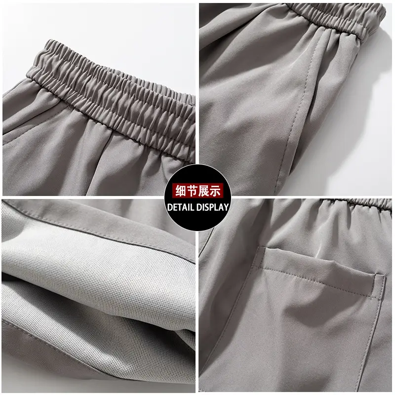 Men's Grey Casual Shorts 2025 Summer Loose Fit - Image 8