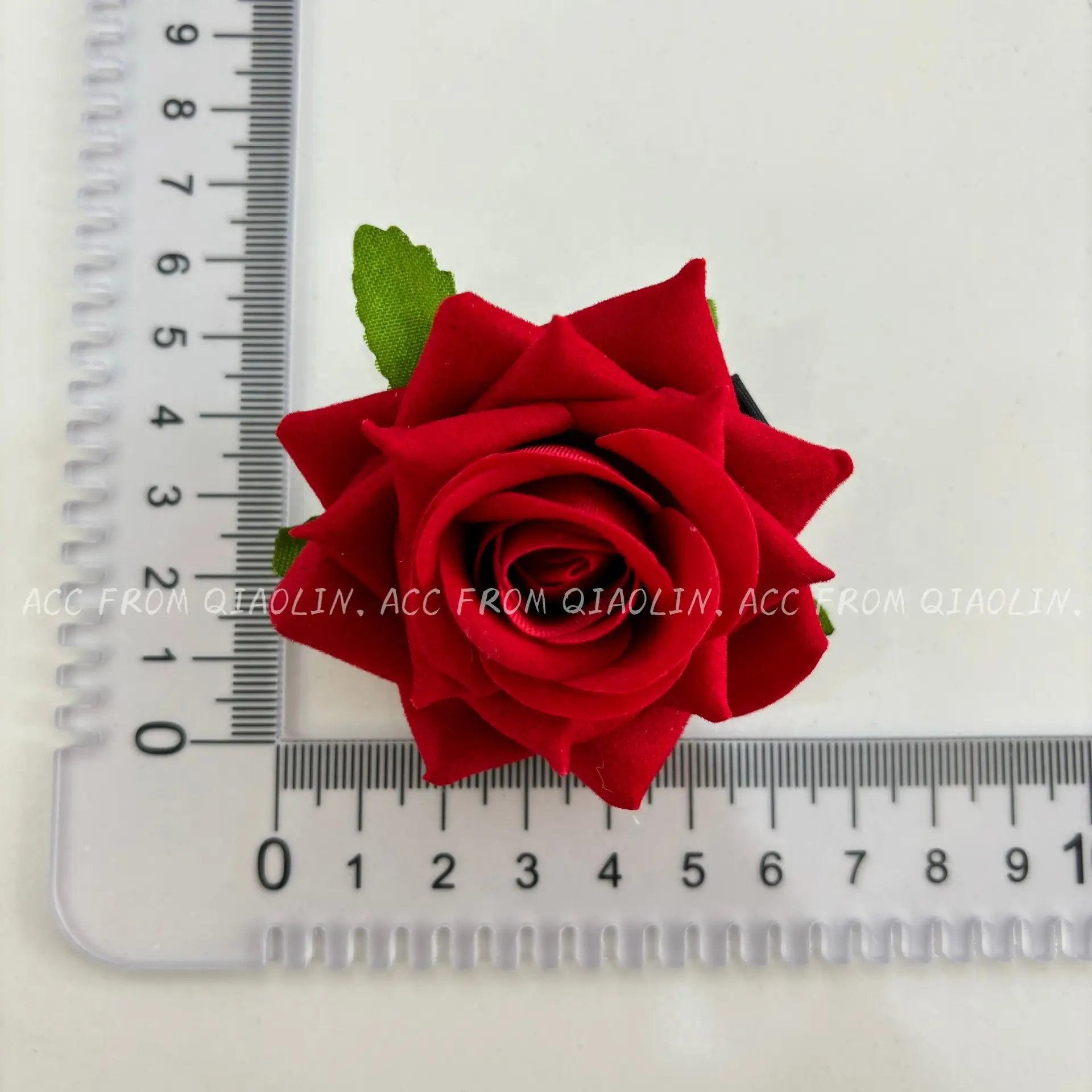 Tian Xiwei Red Rose Hairpin Photo Accessories — feature 11