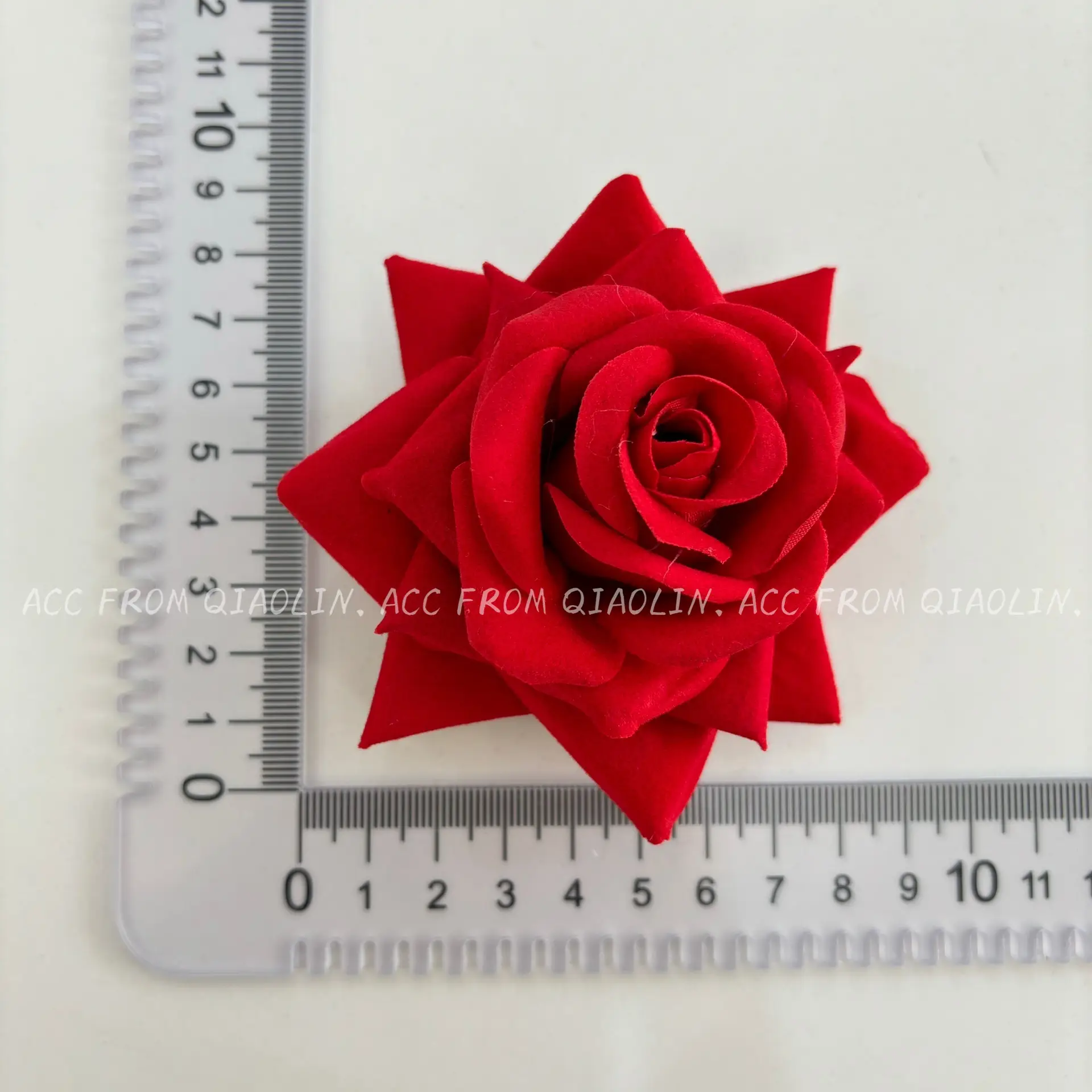 Tian Xiwei Red Rose Hairpin Photo Accessories - Image 2