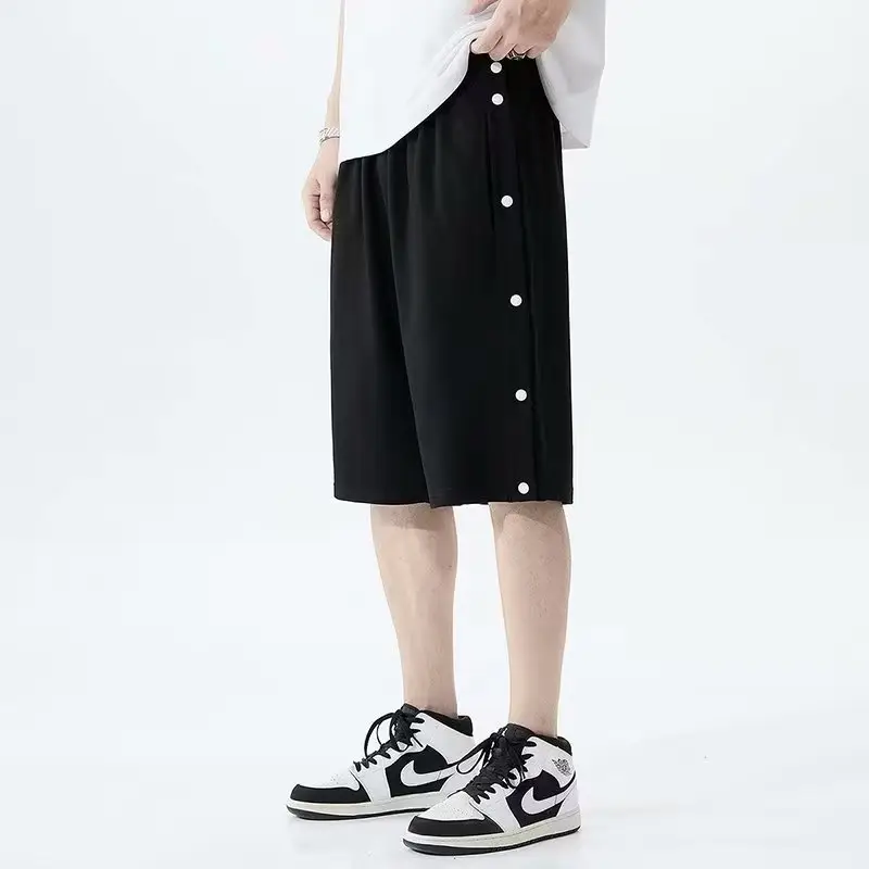Men Full Breasted Shorts Harajuku Style Casual Shorts — feature 8