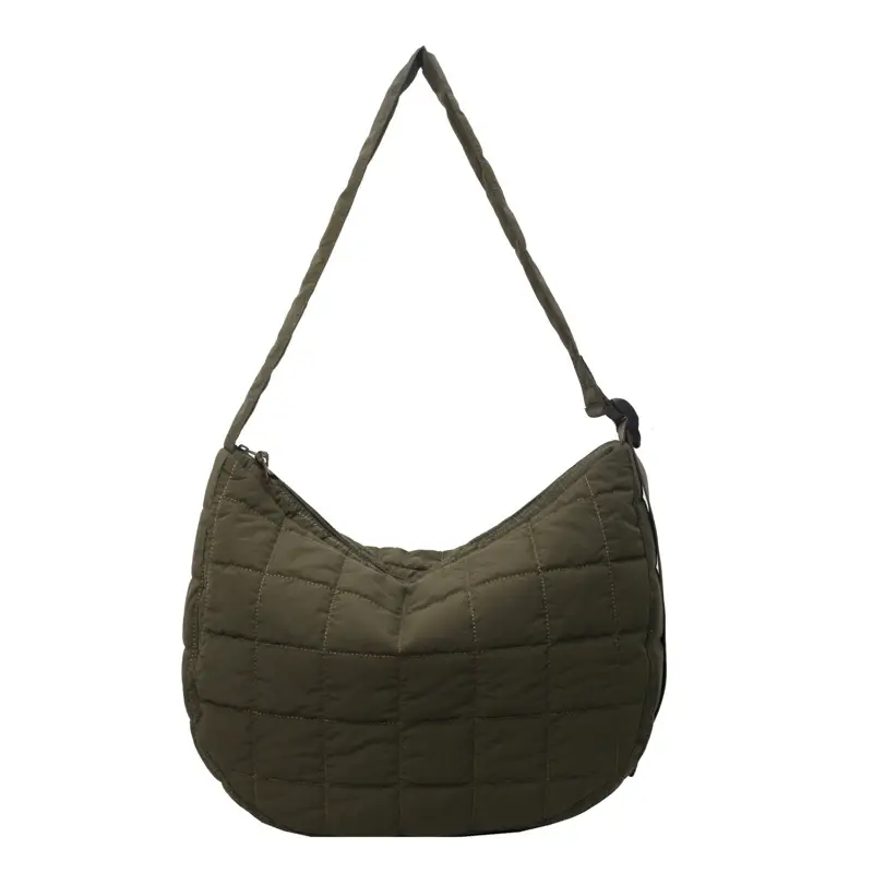 Black Rhombus Messenger Bag Large Capacity Nylon