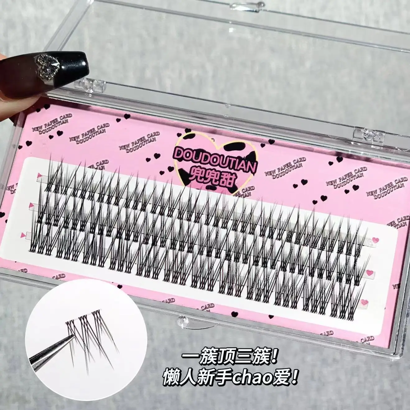 False Eyelashes for Women Natural Fake Straight Transparent — feature 8