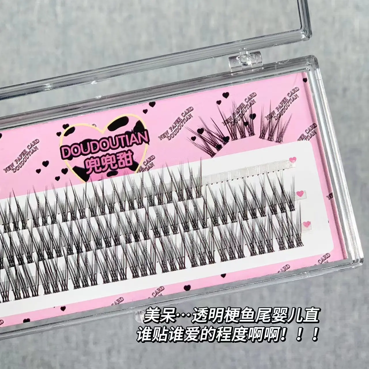 False Eyelashes for Women Natural Fake Straight Transparent — feature 9