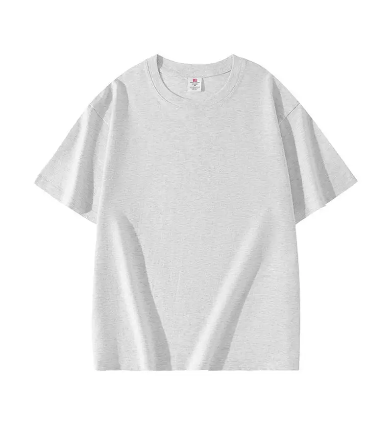 Women Japanese 220g Cotton T-Shirt Green Round Neck Short Sleeve - Image 11