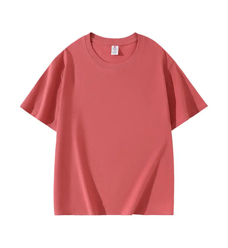 Women Japanese 220g Cotton T-Shirt Green Round Neck Short Sleeve - Image 18