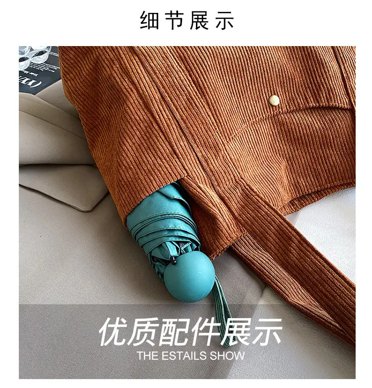 Korean Style Large Capacity Corduroy Tote Bag — feature 4