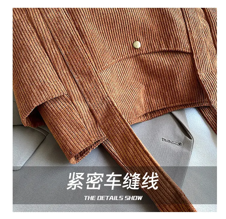 Korean Style Large Capacity Corduroy Tote Bag — feature 9