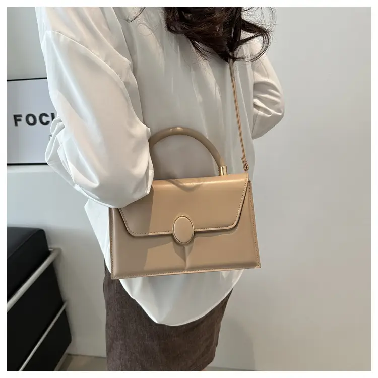 Pink Women's Square Handbag with Long Strap 2024 - Image 9