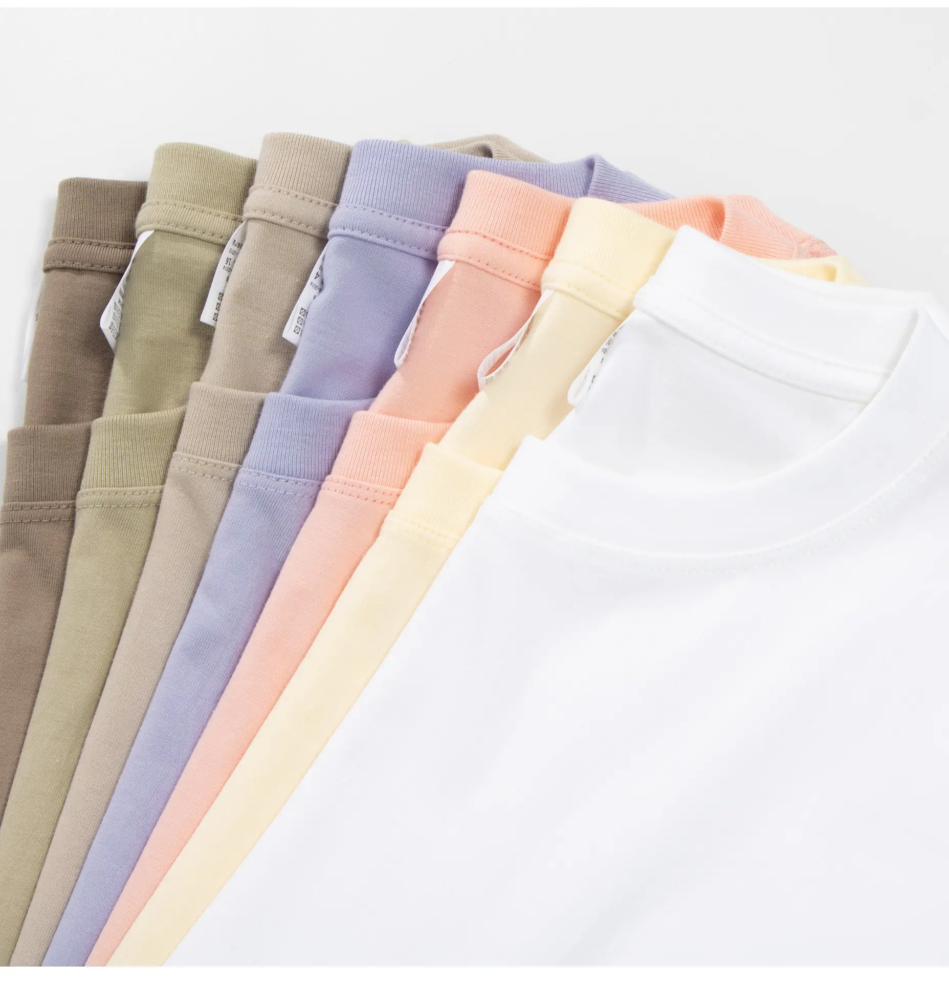 Men Cotton T-Shirt White Loose Fit Round Neck — feature 12