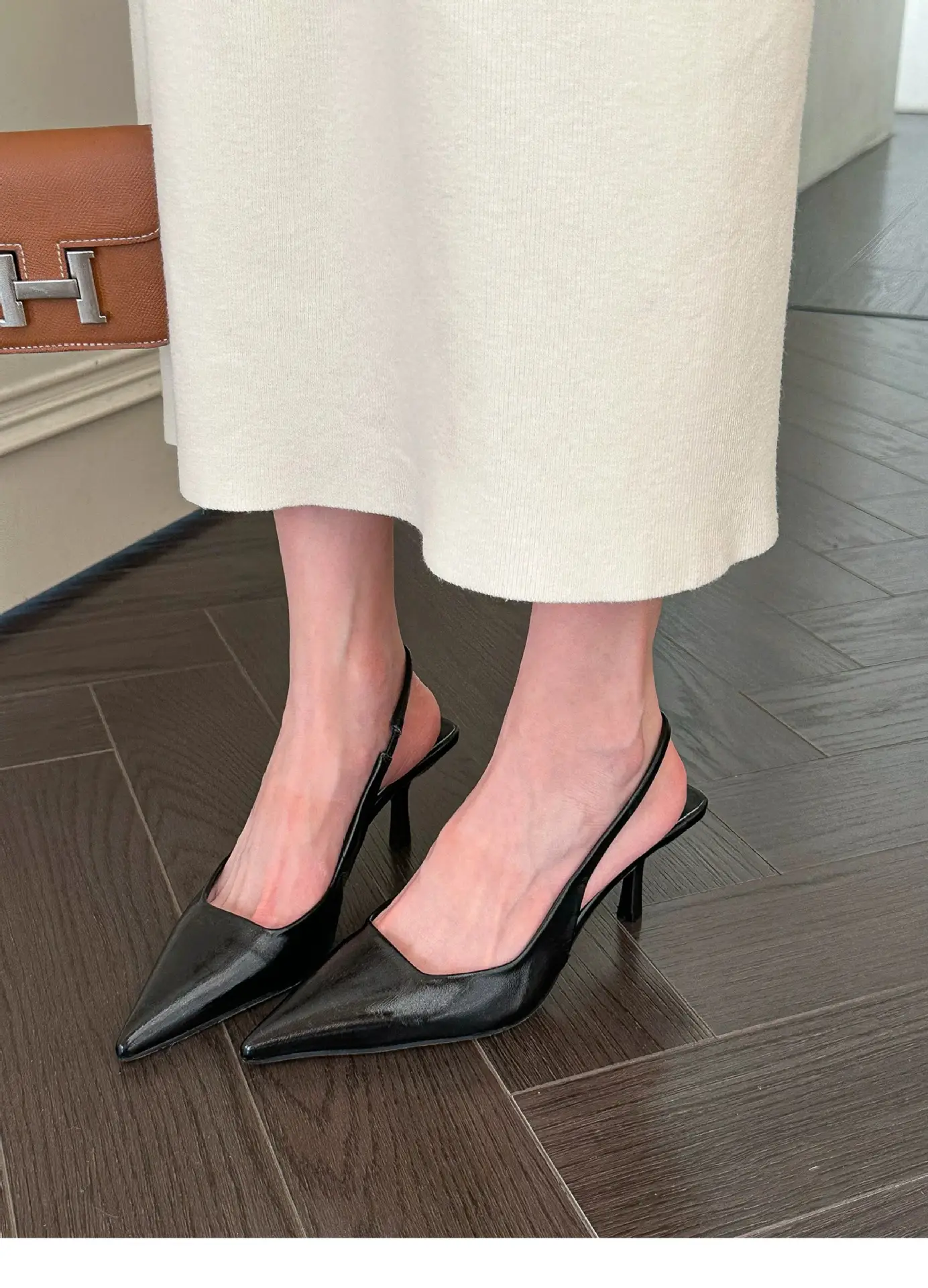 Gold Pointed Toe High Heels for Women 2025 Spring — feature 12