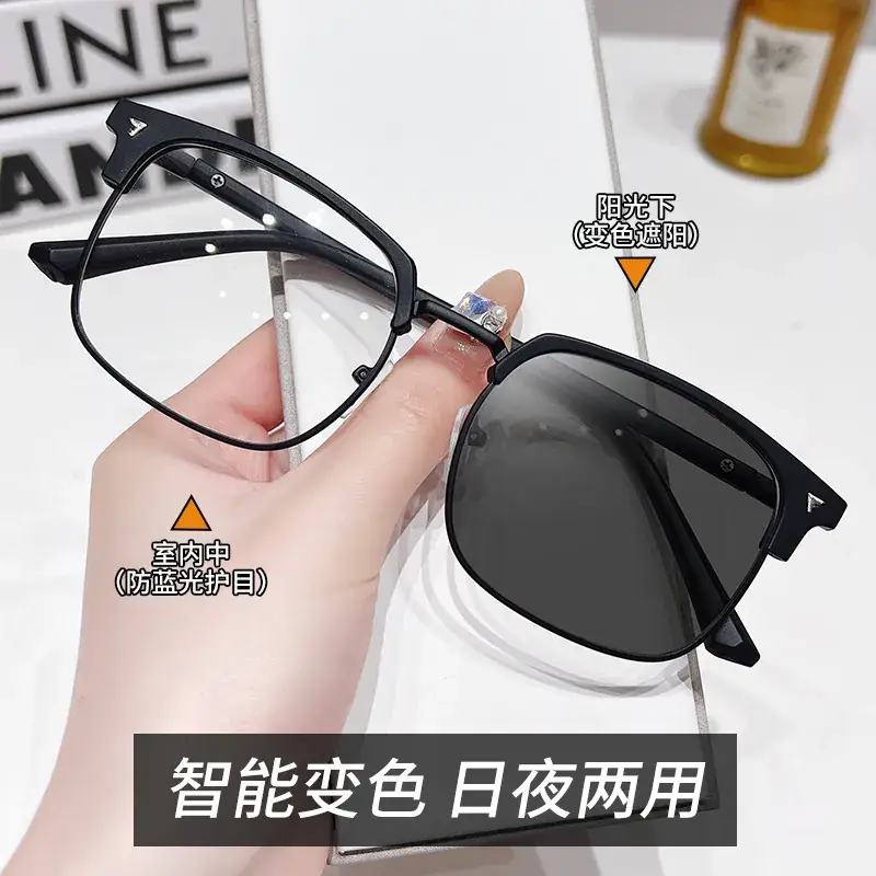 Smart Color Changing Eyeglasses for Men with Anti-Blue Light & Myopia Protection - Image 58