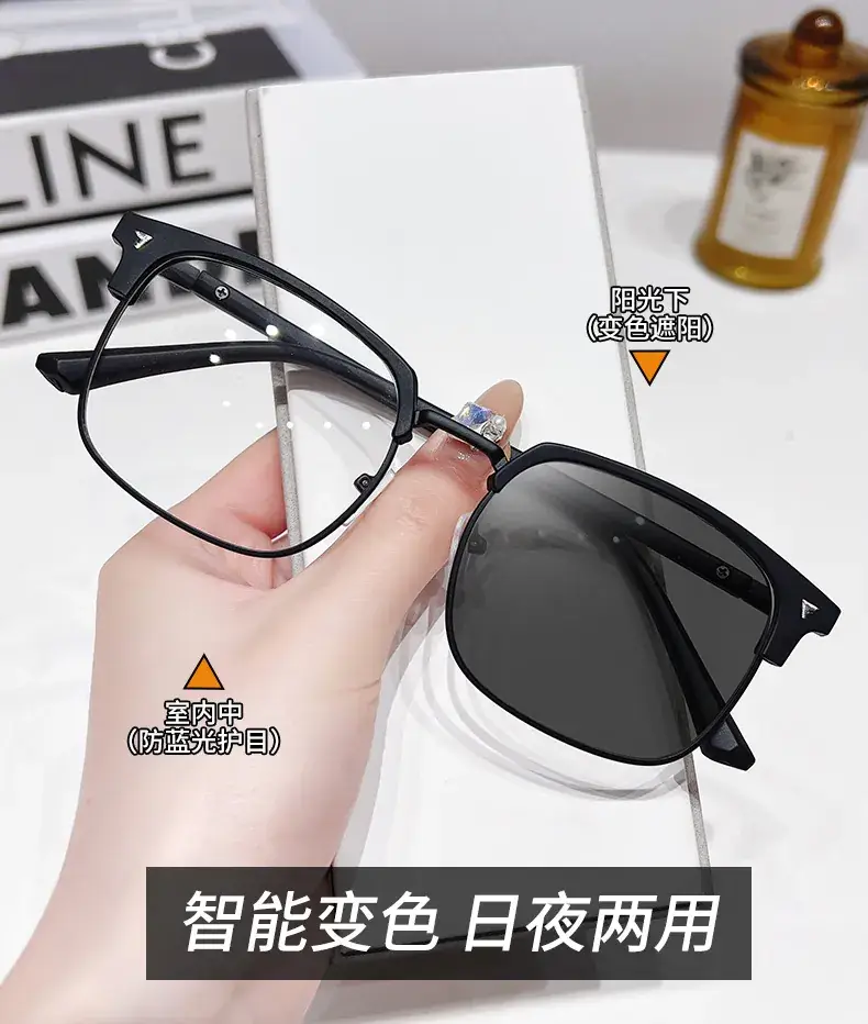 Smart Color Changing Eyeglasses for Men with Anti-Blue Light & Myopia Protection — feature 11