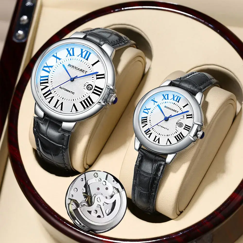 Men's Women's Waterproof Calendar Anti-Fake Mechanical Wristwatch - Image 7