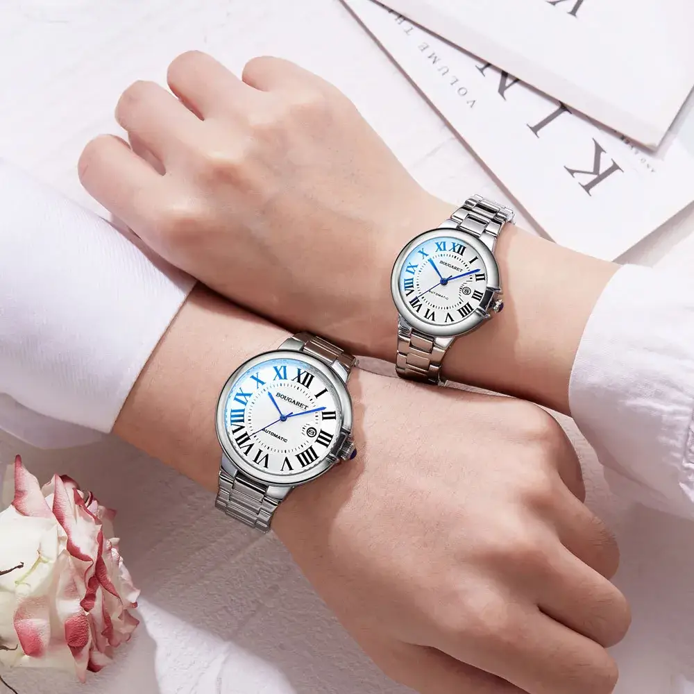 Men's Women's Waterproof Calendar Anti-Fake Mechanical Wristwatch - Image 8