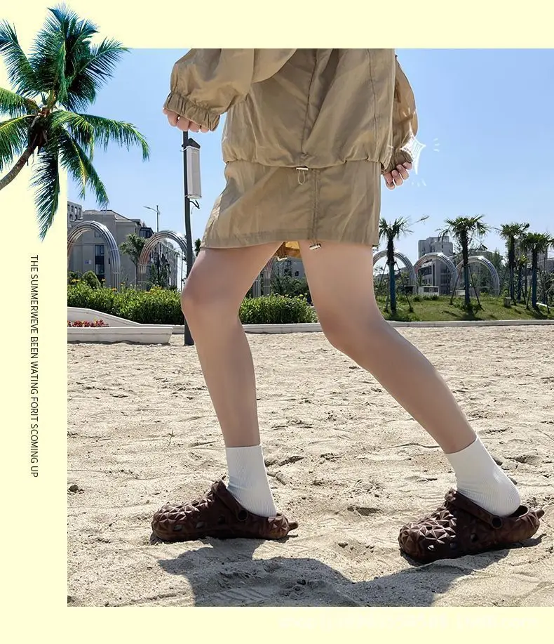 Cartoon new beach slippers hole shoes women's summer outerwear fashion thick-soled sandals and slippers women's summer cute wholesale — feature 12