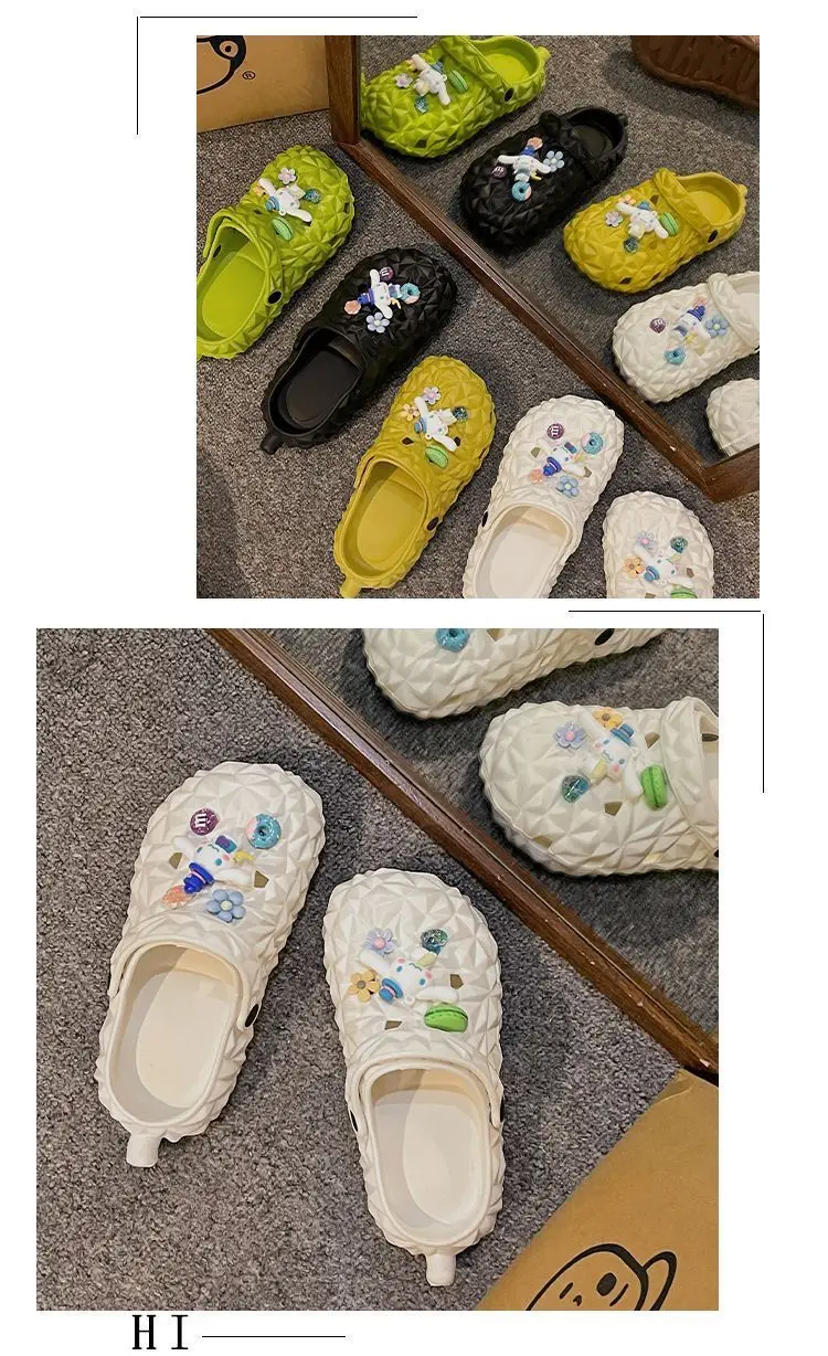 Cartoon new beach slippers hole shoes women's summer outerwear fashion thick-soled sandals and slippers women's summer cute wholesale — feature 29