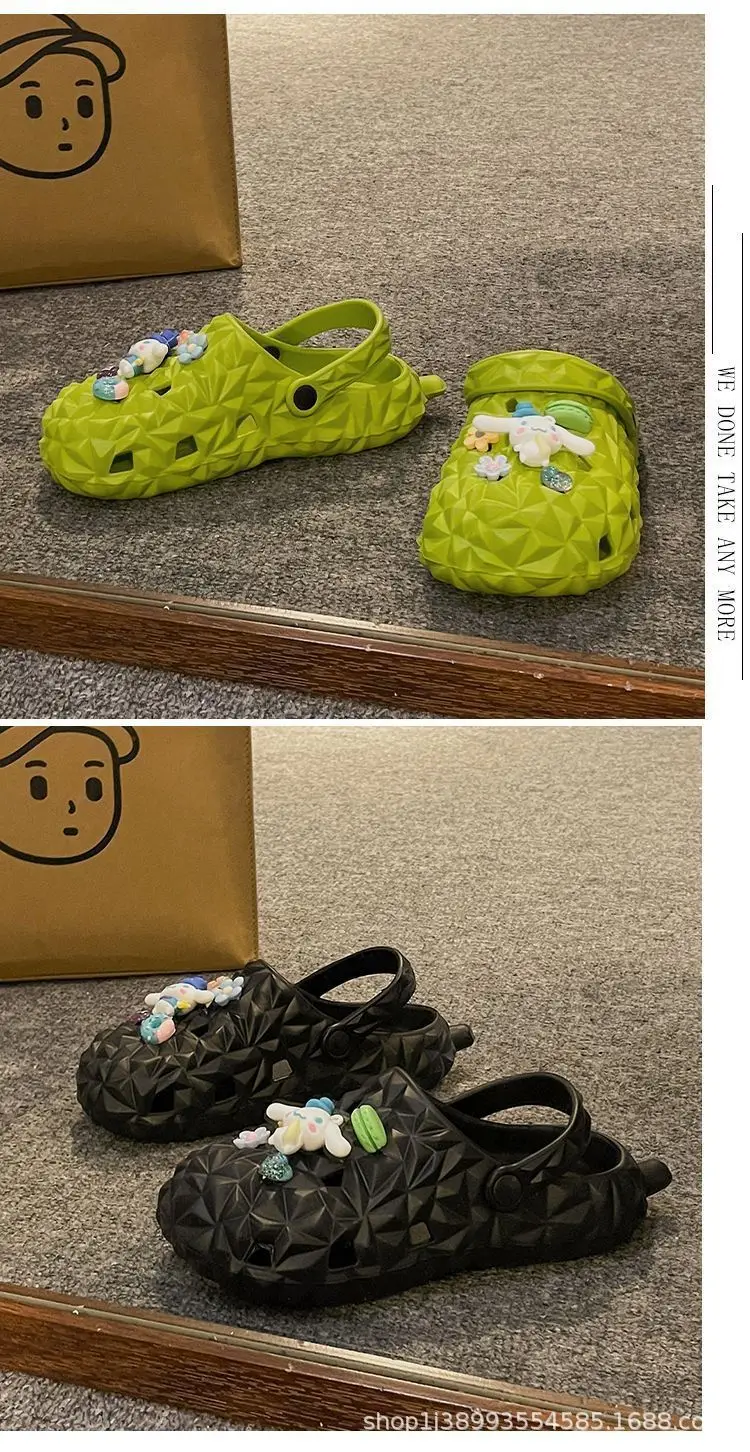 Cartoon new beach slippers hole shoes women's summer outerwear fashion thick-soled sandals and slippers women's summer cute wholesale — feature 31