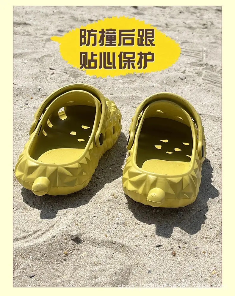 Cartoon new beach slippers hole shoes women's summer outerwear fashion thick-soled sandals and slippers women's summer cute wholesale — feature 8