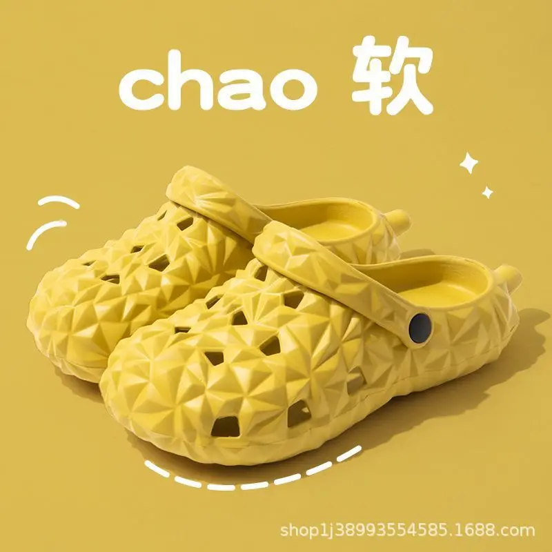 Cartoon new beach slippers hole shoes women's summer outerwear fashion thick-soled sandals and slippers women's summer cute wholesale - Image 2